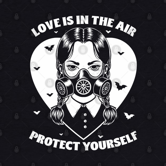 Goth Love Girl - Sarcasm Gas Mask Gift by Studio Mootant